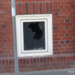 Zerstörtes Fenster