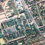 Luftbild des alten Kasernengeländes