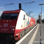 Neue Blindenleitlinien und Bahnsteigkanten am Hbf Münster 10