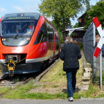 Einstieg der Fahrgäste in Wolbeck